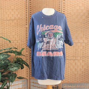 Vtg Furst of a Kind Distressed Chicago Bears Tee